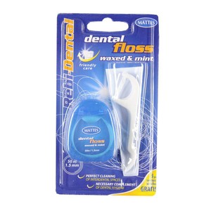 Nić dentystyczna woskowana o smaku mięty pieprzowej Rebi-Dental 1 sztuka