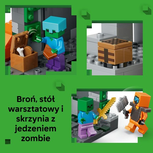 Zestaw konstrukcyjny Minecraft® Loch zombie 21587 LEGO 1 sztuka