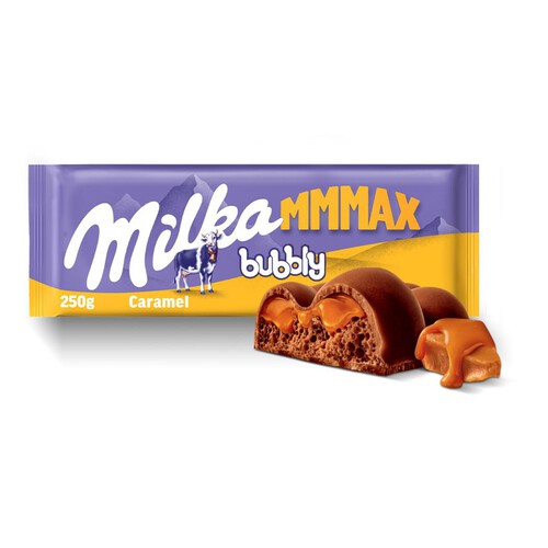 Czekolada mleczna bubbly caramel Milka 250 g