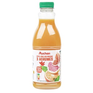 Sok 3 cytrusy 100% Auchan 900 ml