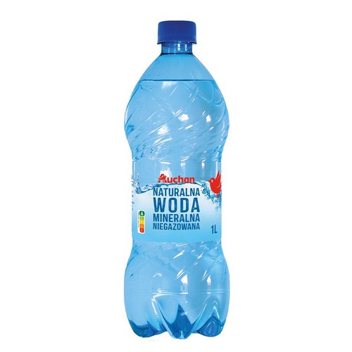 Naturalna woda mineralna Sudety + niegazowana  Auchan 1 l