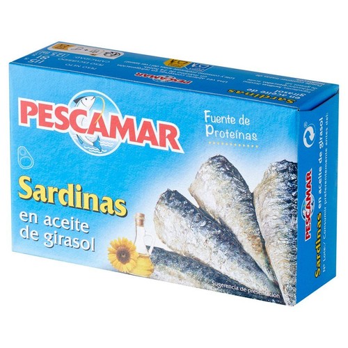 Sardynki w oleju słonecznikowym Pescamar 115 g