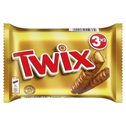 Ciasteczka oblane karmelem i mleczną czekoladą Twix 3 x 50 g