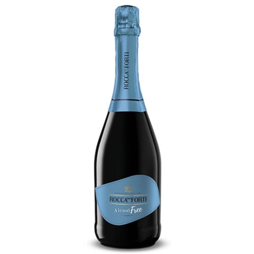 Wino bezalkoholowe białe słodkie musujące alk. do 0,5% obj. Rocca de Forti 750 ml