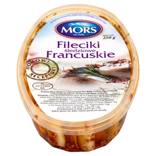 Fileciki śledziowe Francuskie Mors 250 g