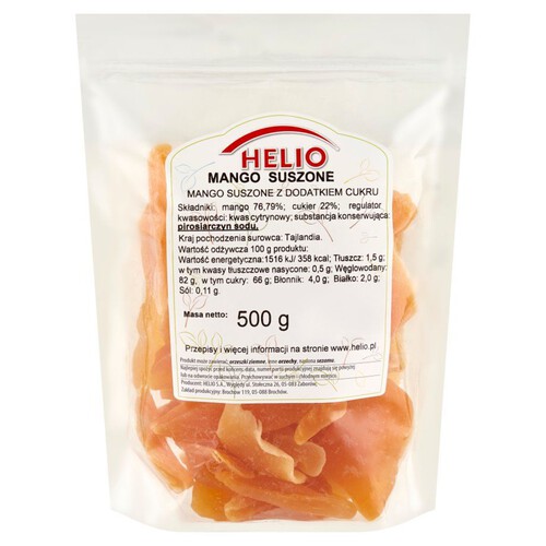 Mango suszone Helio 500 g