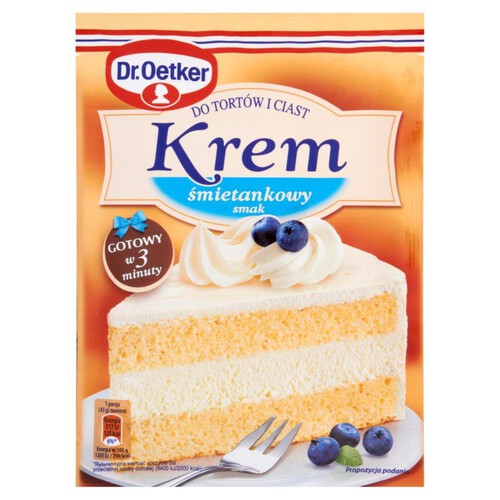 Krem do tortów śmietankowy Dr. Oetker 120 g