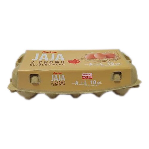Jaja z chowu ściółkowego rozmiar L Auchan 10 sztuk