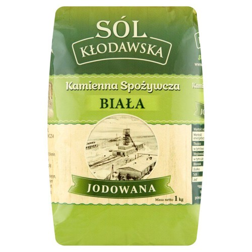 Kłodawska sól kamienna spożywcza jodowana Kłodawa 1 kg