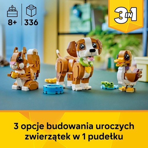 Zestaw konstrukcyjny Creator 3 w 1 Urocze zwierzątka: psotny szczeniaczek 31382 LEGO 1 sztuka