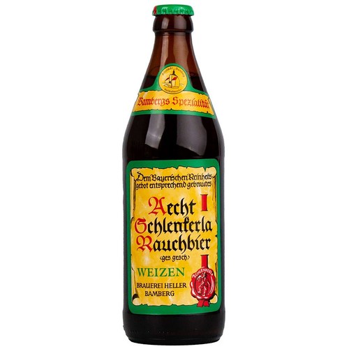 Piwo niemieckie pszeniczne Rauchbier Weizen alk. 5,2% obj. Aecht Schlenkerla  500 ml