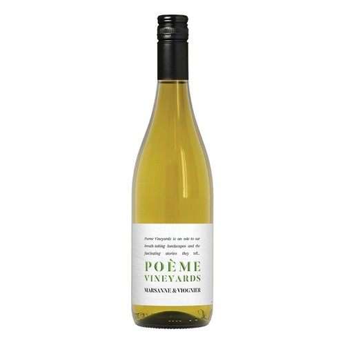 Wino białe wytrawne Marsanne Viognier IGP Pays d'Oc alk. 14,0% obj. Vineyards Poeme 750 ml