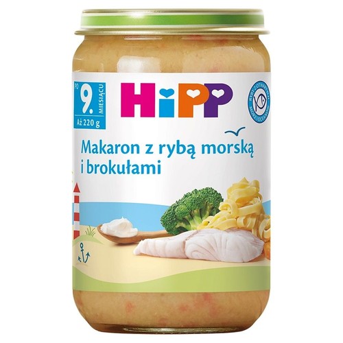 Makaron z rybą morską i brokułami po 9. miesiącu HiPP 220 g