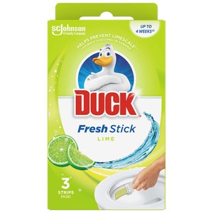 Żelowe paski do toalet o zapachu limonkowym. Duck  3 sztuki