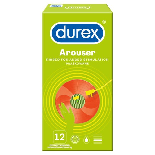 Arouser prezerwatywy prążkowane Durex 12 sztuk