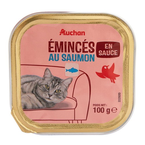 Karma mokra dla kotów z łososiem Auchan 100 g