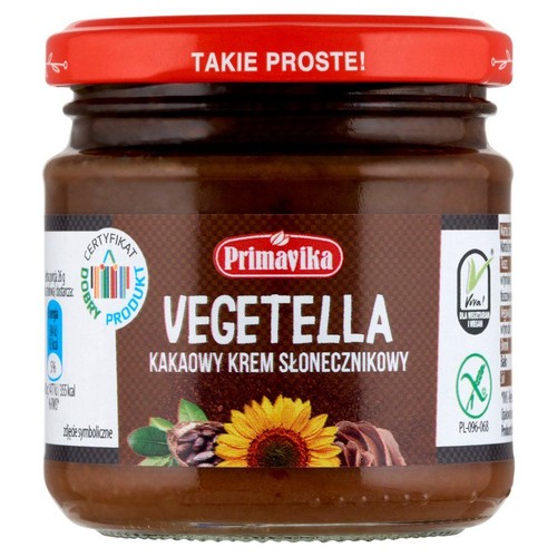 Vegetella Kakaowy krem słonecznikowy Primavika 160 g
