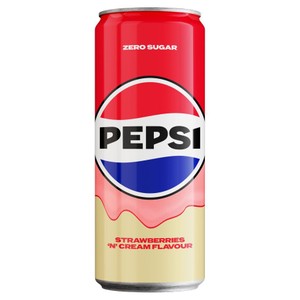 Napój gazowany Zero Strawberries and Cream PEPSI 330 ml