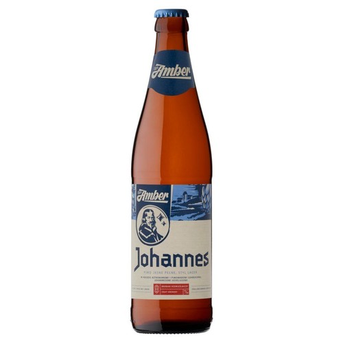 Piwo jasne pełne lager Joahnnes alk. 6,5% obj. Amber 500 ml