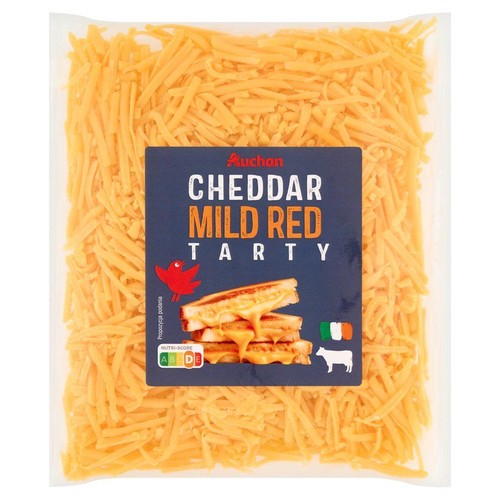 Ser Cheddar Mild Red tarty Auchan 200 g