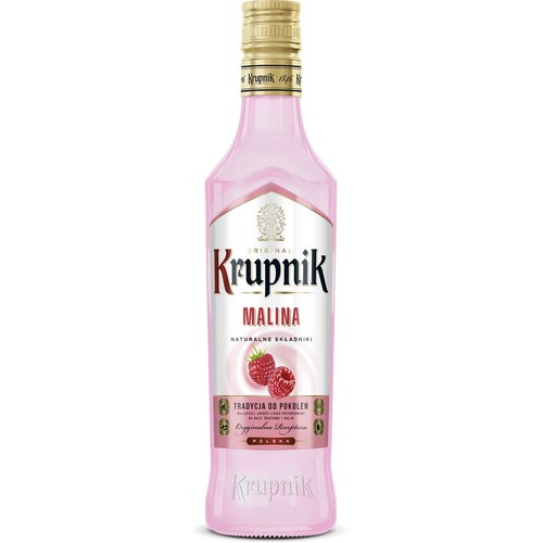 Likier mleczny malinowy alk. 16,0% obj. Krupnik 500 ml