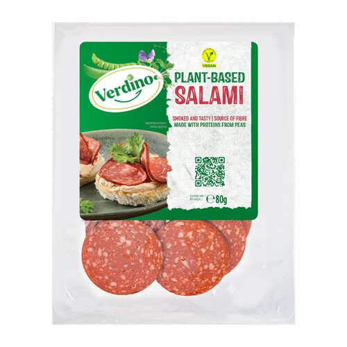 Roślinne plastry salami Verdino 80 g