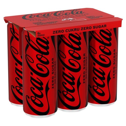 Napój gazowany o smaku cola  Coca-Cola 6 x 330 ml
