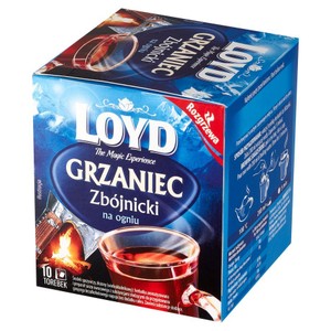 Grzaniec Zbójnicki na ogniu herbatka aromatyzowana Loyd 10 torebek
