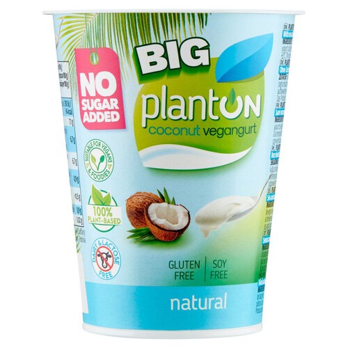 Jogurt kokosowy naturalny bez glutenu Planton 400 g