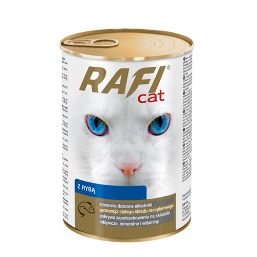 Karma mokra dla kotów z rybą Rafi 415 g