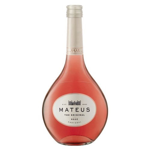 Wino portugalskie różowe półwytrawne Rose Oryginal alk. 11% obj. Mateus 750 ml