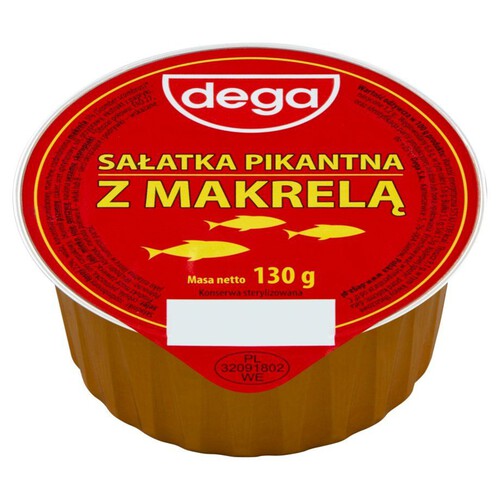 Sałatka pikantna z makrelą Dega 130 g