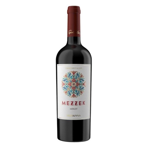 Wino bułgarskie czerwone wytrawne Merlot alk. 14,5% obj. Mezzek 750 ml