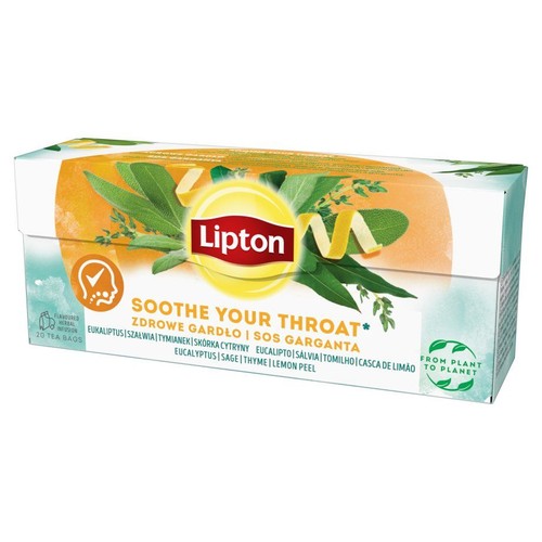 Herbata ziołowa kojąca z eukaliptusem i szałwią Lipton 20 torebek
