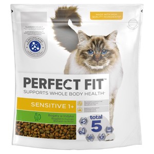 Karma sucha dla kotów Sensitive 1+ z indykiem Perfect Fit 1,4 kg