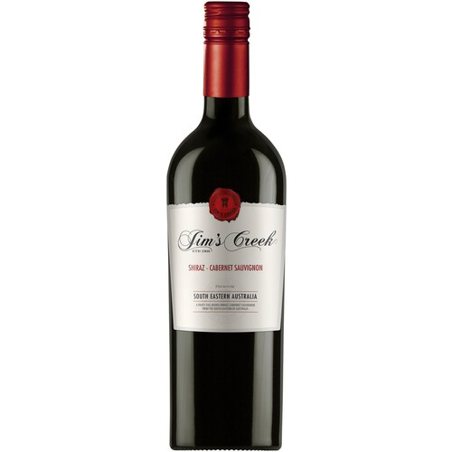 Wino czerwone Shiraz - Cabernet Sauvignon alk. 13,5% obj. Jim's Creek 750 ml