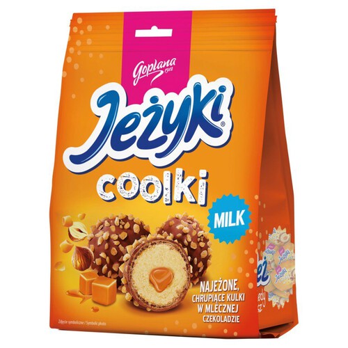 Praliny Jeżyki coolki w czekoladzie mlecznej  Jeżyki 140 g