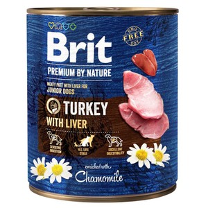 Karma mokra dla psów z indykiem   Brit 800 g