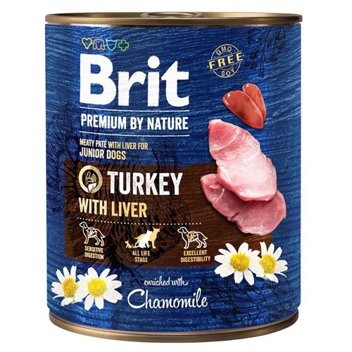 Karma mokra dla psów z indykiem   Brit 800 g