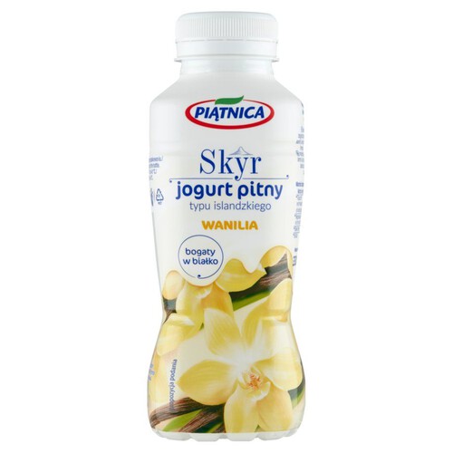 Skyr jogurt pitny typu islandzkiego wanilia  Piątnica 330 ml