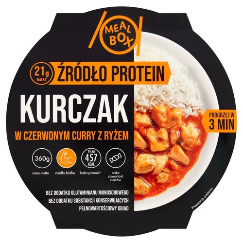 Kurczak w czerwonym curry z ryżem Meal Box 360 g