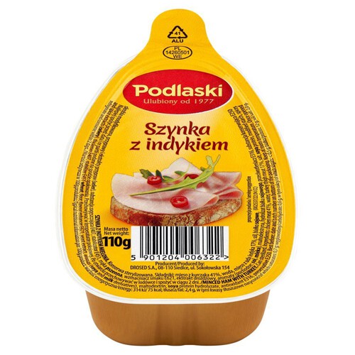 Szynka z indykiem   Podlaski 110 g