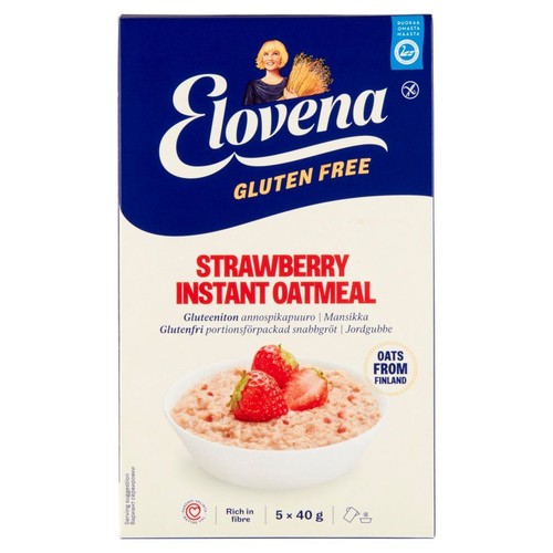 Owsianka błyskawiczna z truskawkami bez glutenu Elovena 5 x 40 g