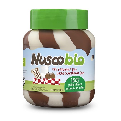 BIO Krem duo orzechowo - kakaowo - mleczny Nuscobio 400 g