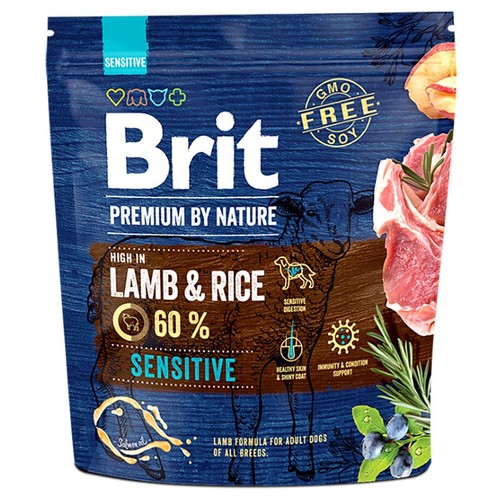 Karma sucha dla psów jagnięcina i ryż Brit 1 kg