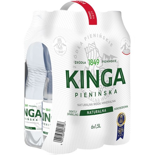 Woda mineralna lekko gazowana Kinga Pienińska 6 x 1,5l