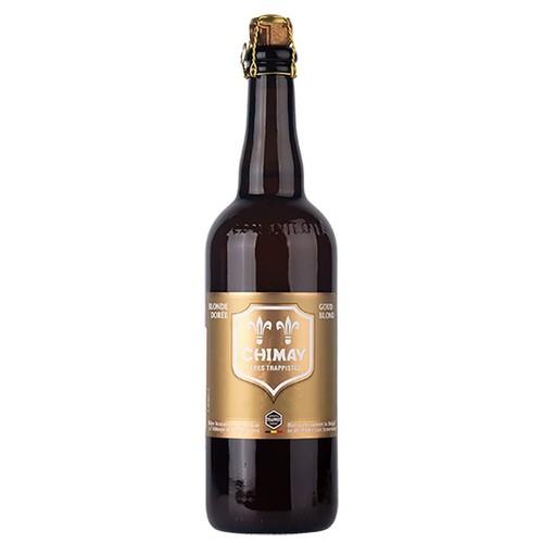 Piwo belgijskie jasne Gold Blond Trappiste alk. 4,8% obj. Chimay 750 ml