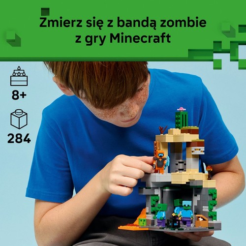 Zestaw konstrukcyjny Minecraft® Loch zombie 21587 LEGO 1 sztuka