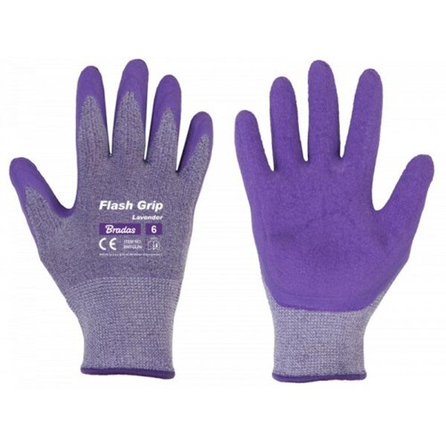 Rękawice ochronne Flash Grip Lavender, rozmiar 6 Bradas 2 sztuki