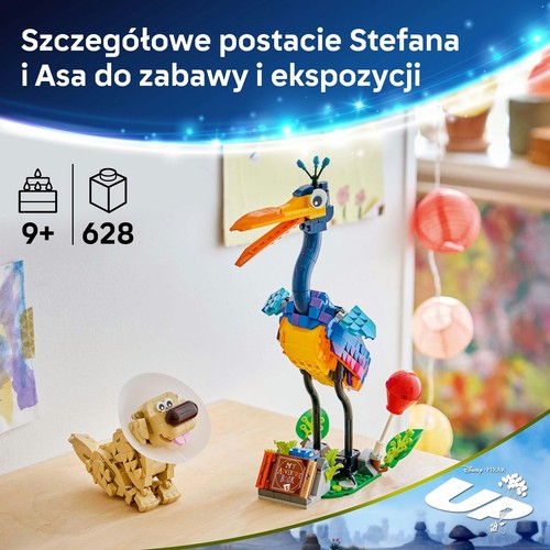 Disney i Pixar Stefan i As 43290, figurki z filmu Odlot LEGO 1 sztuka